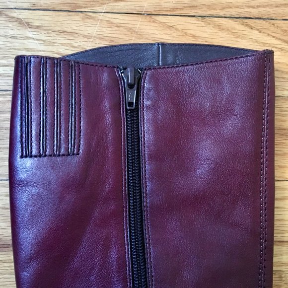 Biviel burgundy boots, like new - Picture 5 of 11